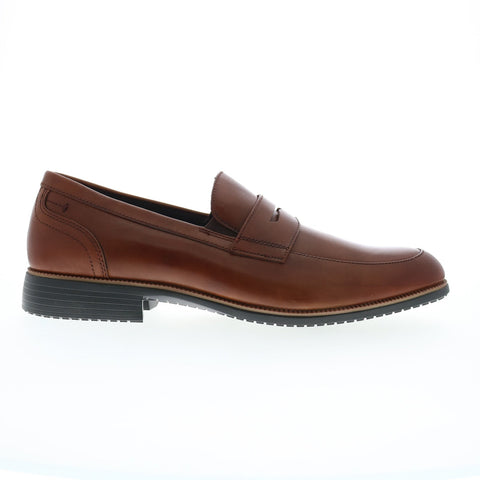 Rockport Total Motion Dressport Penny Mens Brown Loafers Penny Shoes
