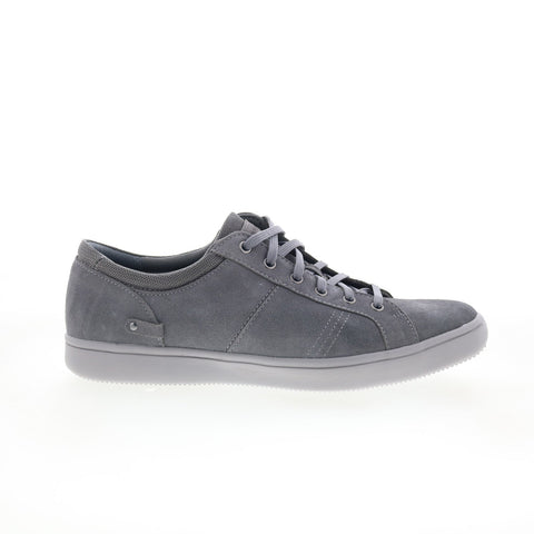 Rockport CL Colle Tie CI7276 Mens Gray Wide Suede Lifestyle Sneakers Shoes