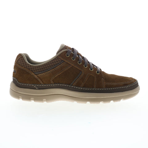 Rockport Get Your Kicks Mudguard Blucher Mens Brown Wide Sneakers Shoes