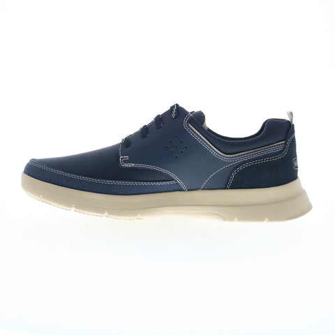 Rockport TruFlex Cayden Plain Toe Mens Blue Oxfords Casual Shoes