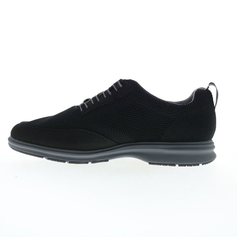 Rockport Total Motion City Mesh Ghillie Mens Black Oxfords Casual Shoes