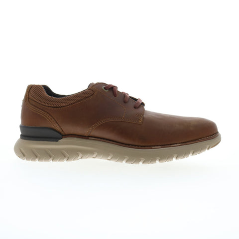 Rockport Tucker Moc Toe Mens Brown Wide Oxfords & Lace Ups Casual Shoes
