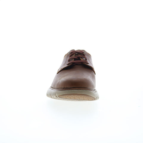 Rockport Tucker Moc Toe Mens Brown Wide Oxfords & Lace Ups Casual Shoes