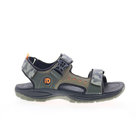 Dunham Nolan Water Friendly CI8223 Mens Green Leather Sport Sandals Shoes