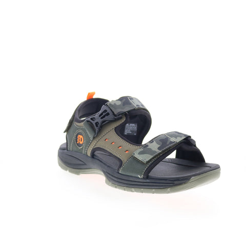 Dunham Nolan Water Friendly CI8223 Mens Green Leather Sport Sandals Shoes