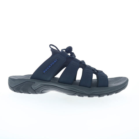 Rockport Byron Bungee Slide CI8907 Mens Blue Synthetic Slides Sandals Shoes