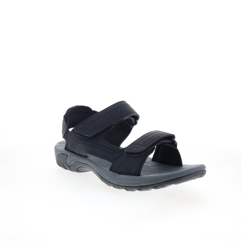 Rockport Byron Quarter Strap CI8911 Mens Black Leather Sport Sandals Shoes