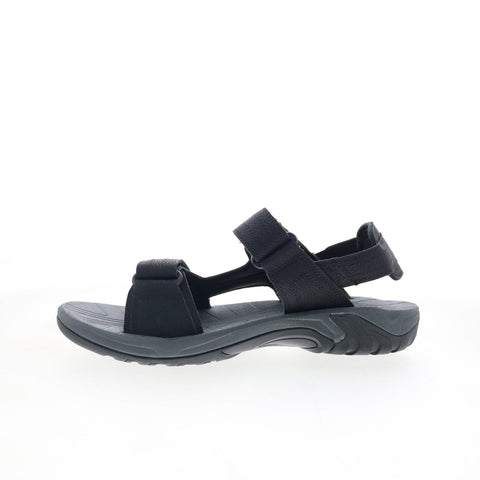 Rockport Byron Quarter Strap CI8911 Mens Black Leather Sport Sandals Shoes