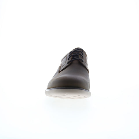 Rockport Garett Plain Toe Mens Brown Wide Oxfords & Lace Ups Plain Toe Shoes