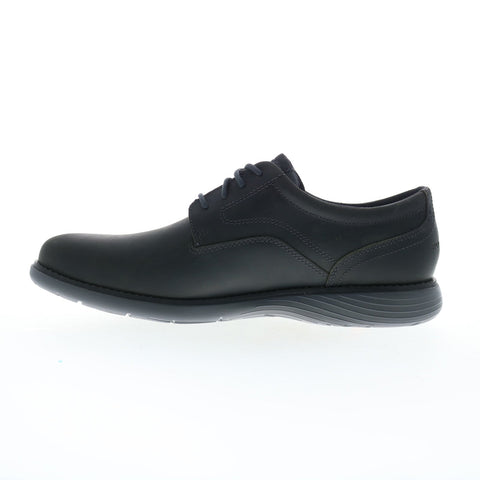 Rockport Garett Plain Toe Mens Gray Wide Oxfords & Lace Ups Plain Toe Shoes