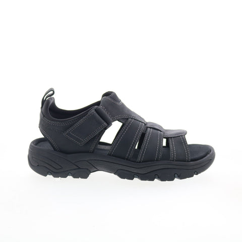 Rockport Rocklake Fisherman CI9179 Mens Black Leather Sport Sandals Shoes