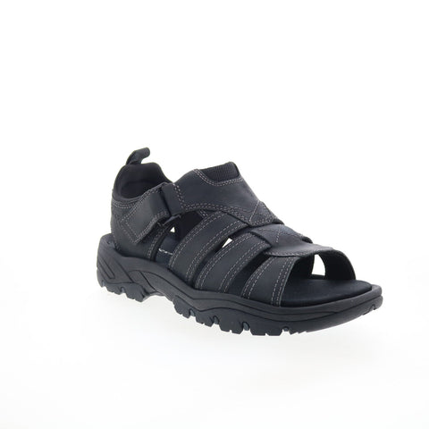 Rockport Rocklake Fisherman CI9179 Mens Black Leather Sport Sandals Shoes