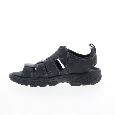 Rockport Rocklake Fisherman CI9179 Mens Black Leather Sport Sandals Shoes