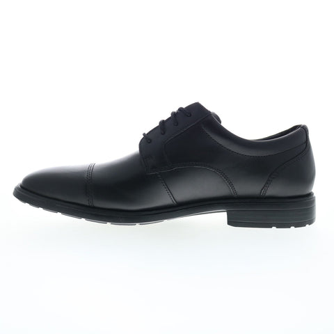 Rockport Dressports Work Cap Toe Mens Black Wide Oxfords Cap Toe Shoes