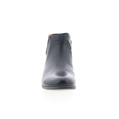 Cobb Hill Crosbie Gore CI9332 Womens Black Leather Ankle & Booties Boots