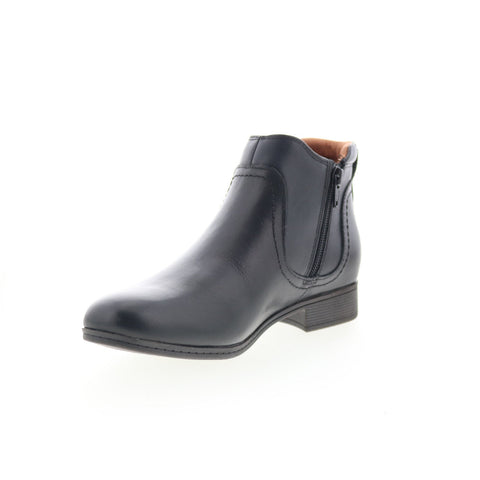 Cobb Hill Crosbie Gore CI9332 Womens Black Leather Ankle & Booties Boots
