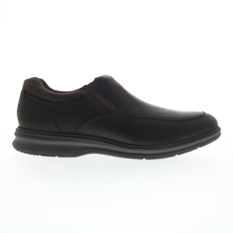 Rockport Total Motion City Slip On Waterproof Mens Brown Wide Loafers Shoes