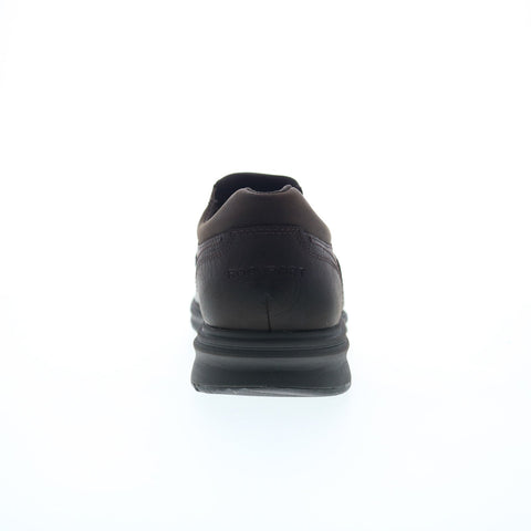 Rockport Total Motion City Slip On Waterproof Mens Brown Wide Loafers Shoes