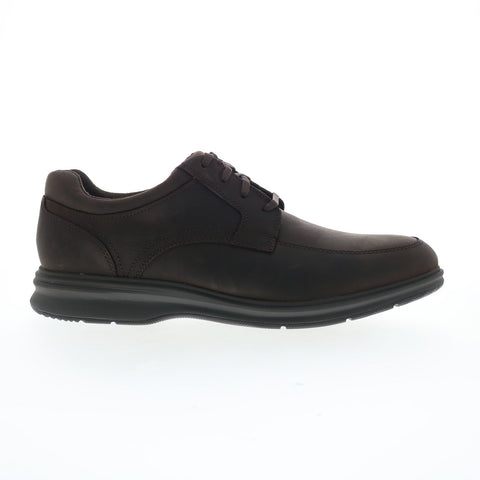Rockport Total Motion City Apron Toe Waterproof Mens Brown Wide Oxfords Shoes