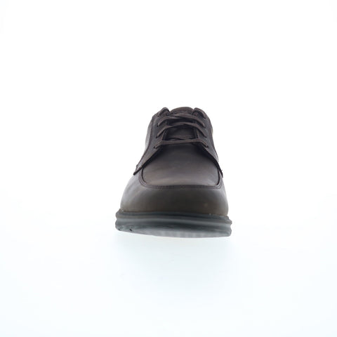 Rockport Total Motion City Apron Toe Waterproof Mens Brown Wide Oxfords Shoes