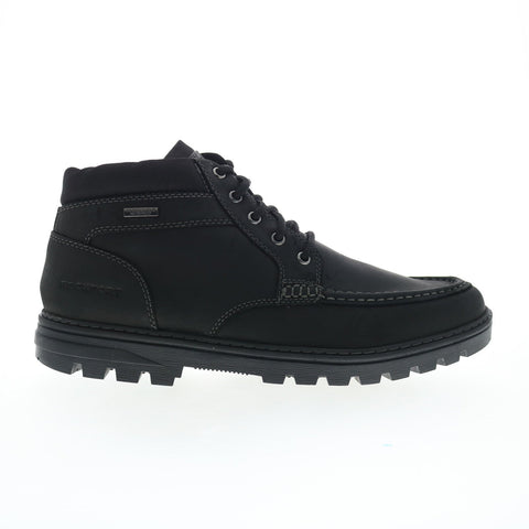 Rockport Weather Ready Eng Moc Toe Boot Mens Black Wide Casual Dress Boots