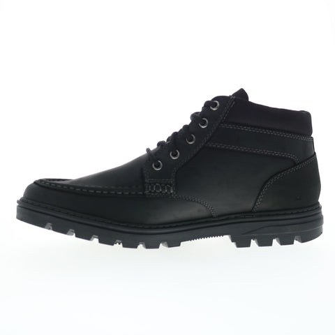 Rockport Weather Ready Eng Moc Toe Boot Mens Black Casual Dress Boots