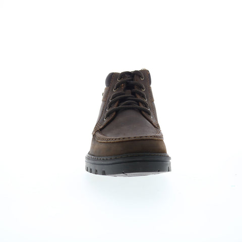 Rockport Weather Ready Eng Moc Toe Boot Mens Brown Wide Casual Dress Boots