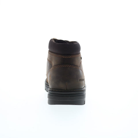 Rockport Weather Ready Eng Moc Toe Boot Mens Brown Wide Casual Dress Boots