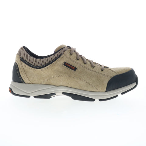 Rockport Chranson CI9744 Mens Beige Suede Lace Up Lifestyle Sneakers Shoes