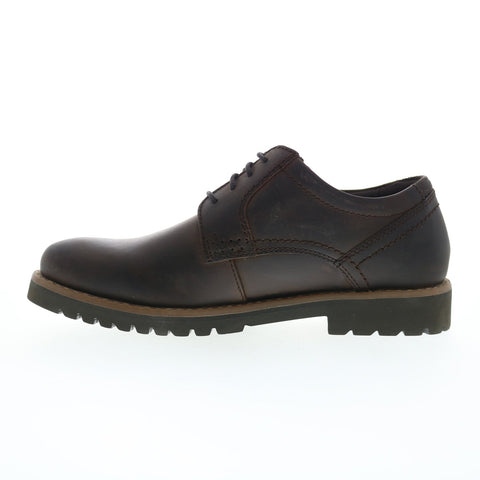 Rockport Mitchell Plain Toe Oxford Mens Brown Wide Oxfords Plain Toe Shoes