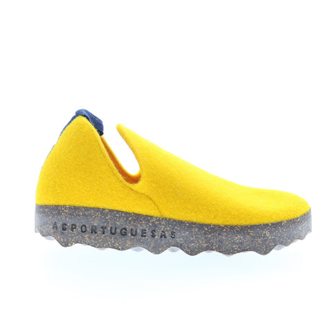 Asportuguesas City CITY-030 Womens Yellow Slip On Lifestyle Sneakers Shoes