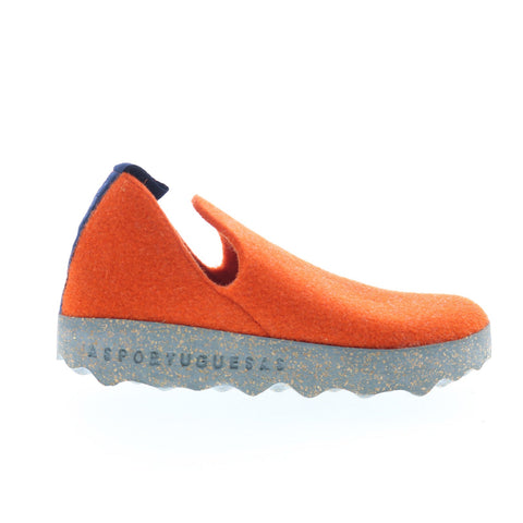 Asportuguesas City CITY-032 Womens Orange Slip On Lifestyle Sneakers Shoes
