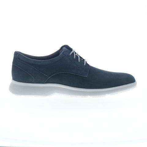 Rockport Truflex Dressport Plain Toe Mens Blue Wide Oxfords Plain Toe Shoes