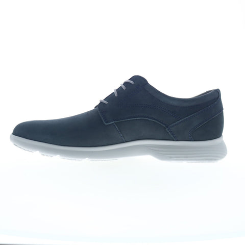 Rockport Truflex Dressport Plain Toe Mens Blue Wide Oxfords Plain Toe Shoes