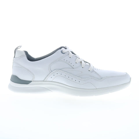 Rockport TM Active Walk CJ0026 Mens White Leather Lifestyle Sneakers Shoes
