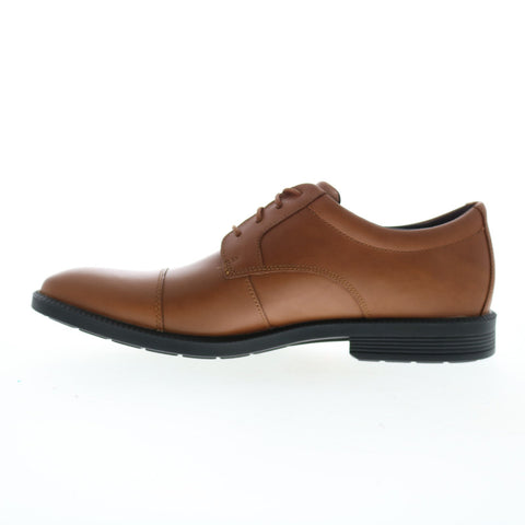 Rockport Dressports Premium Cap Toe Mens Brown Wide Oxfords Cap Toe Shoes
