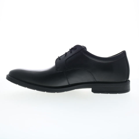 Rockport Dressports Premium Plain Toe Mens Black Wide Oxfords Shoes