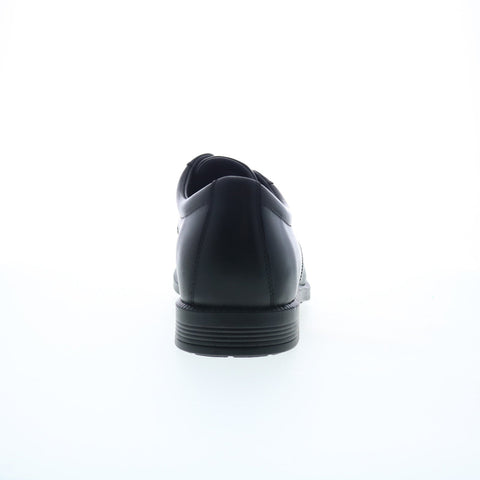 Rockport Dressports Premium Plain Toe Mens Black Wide Oxfords Shoes