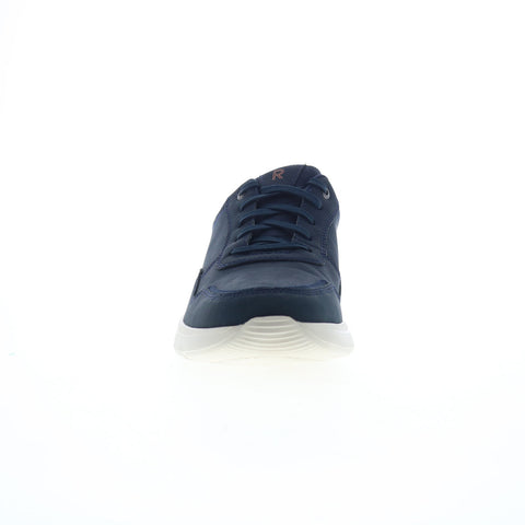 Rockport Patterson Ubal CJ0109 Mens Blue Leather Lifestyle Sneakers Shoes