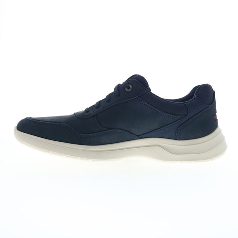 Rockport Patterson Ubal CJ0109 Mens Blue Leather Lifestyle Sneakers Shoes