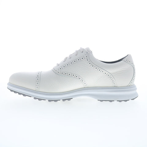 Rockport Total Motion Links Cap Toe Mens White Wide Oxfords Cap Toe Shoes