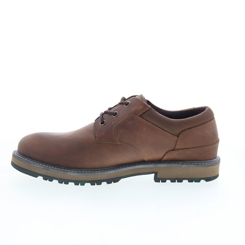 Rockport Byrne Plain Toe Oxford Mens Brown Oxfords & Lace Ups Plain Toe Shoes