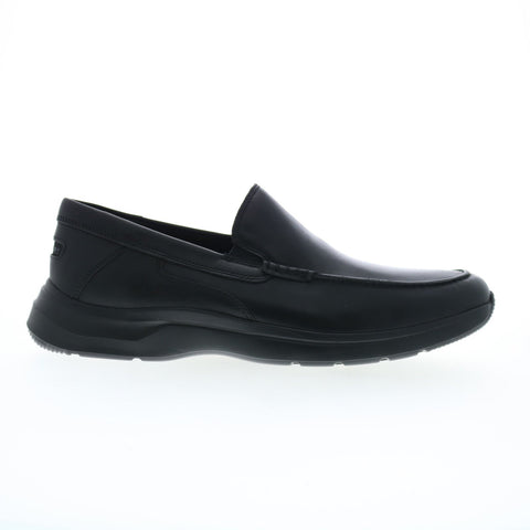 Rockport Patterson Moc Toe Slip On Mens Black Loafers Casual Shoes