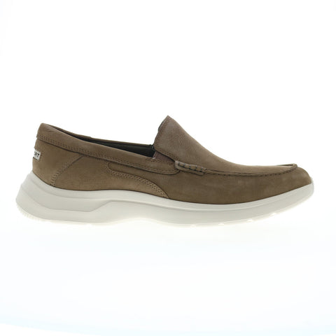 Rockport Patterson Moc Toe Slip On CJ1191 Mens Brown Loafers Casual Shoes