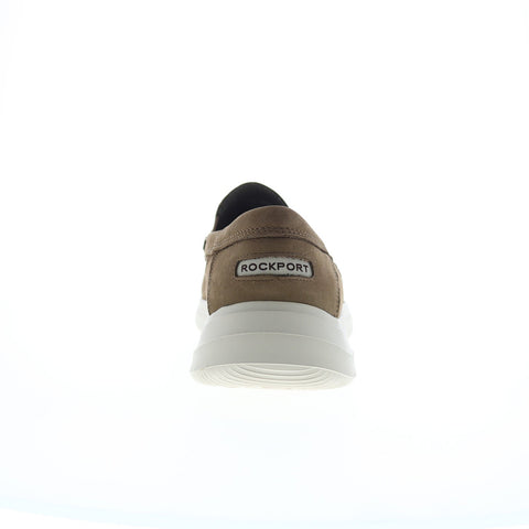 Rockport Patterson Moc Toe Slip On CJ1191 Mens Brown Loafers Casual Shoes