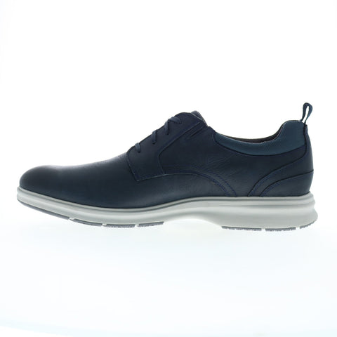 Rockport Total Motion City Plain Toe Mens Blue Wide Oxfords & Lace Ups Shoes