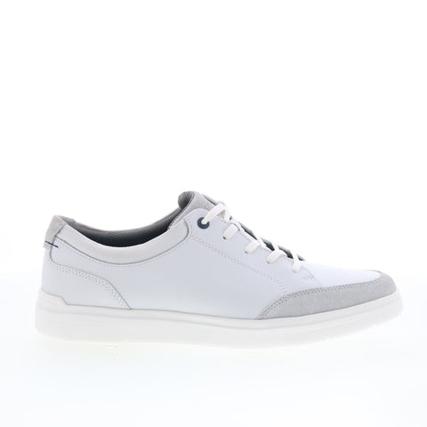Rockport Total Motion Court Blucher Mens White Lifestyle Sneakers Shoes