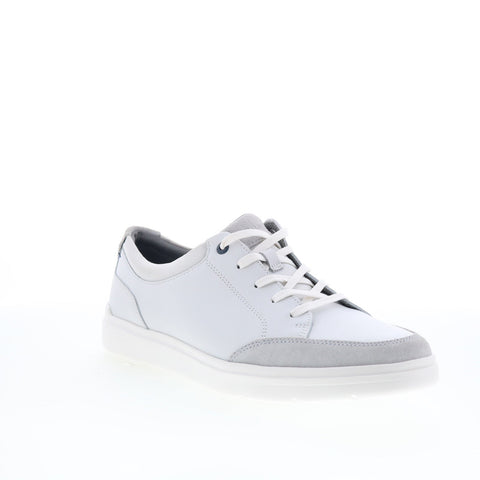 Rockport Total Motion Court Blucher Mens White Wide Lifestyle Sneakers Shoes