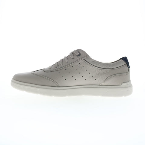 Rockport Total Motion Court T-Toe Mens Gray Wide Lifestyle Sneakers Shoes