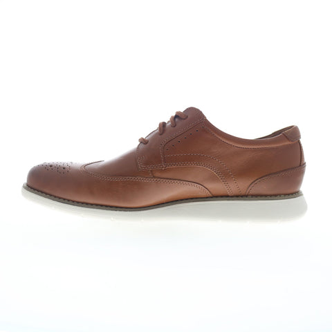 Rockport Total Motion Craft Mens Brown Wide Oxfords Wingtip & Brogue Shoes